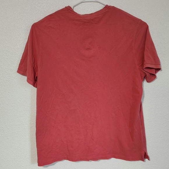 Polo Ralph Lauren Men ShirtXXL Coral Pink Henley Short Sleeve Featherweight Mesh - Picture 4 of 6